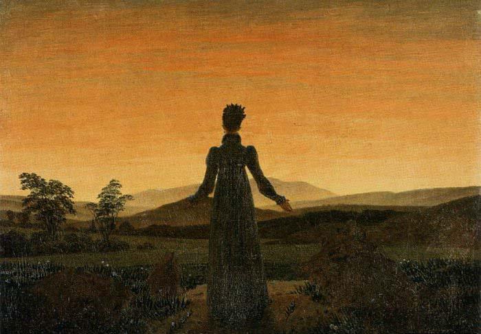 Caspar David Friedrich Woman before the Rising Sun Germany oil painting art